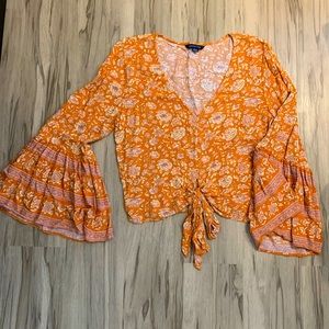 American Eagle Bell-Sleeved Shirt